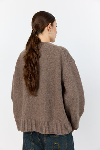 LR-PERLE 1 Pullover Light brown