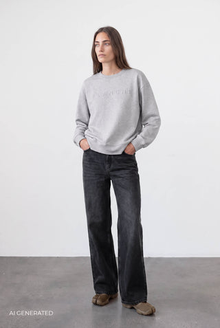 BL-ALESSIA ART 1 Sweatshirt Light grey
