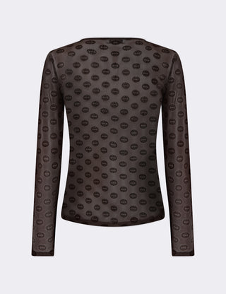 LR-TELA AOP 1 T-shirt Dark brown