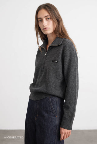 BL-ALVINA ART 3 Knit Dark grey