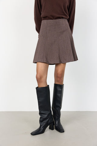 LR-OBASSIE 2 Skirt Dark brown
