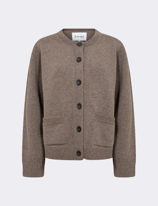LR-PERLE 9 Cardigan Light brown