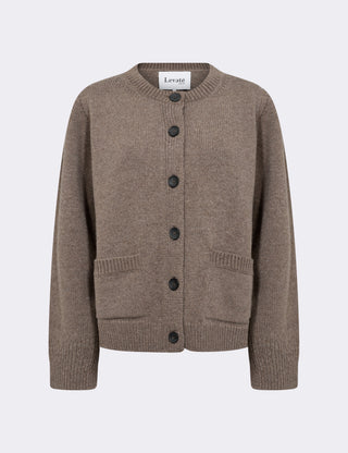LR-PERLE 9 Cardigan Light brown