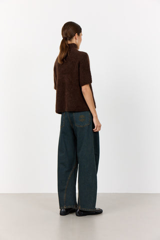 LR-NOREEN 6 Pullover Dark brown