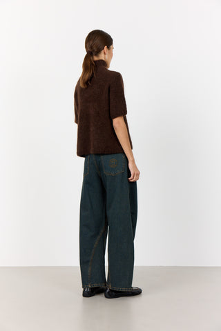 LR-NOREEN 6 Pullover Dark brown