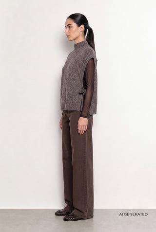 LR-TELA 1 T-shirt Dark brown
