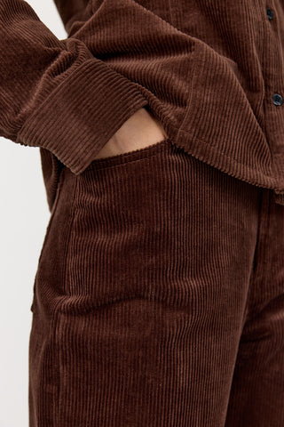LR-ORLANDO 3 Pants Dark brown