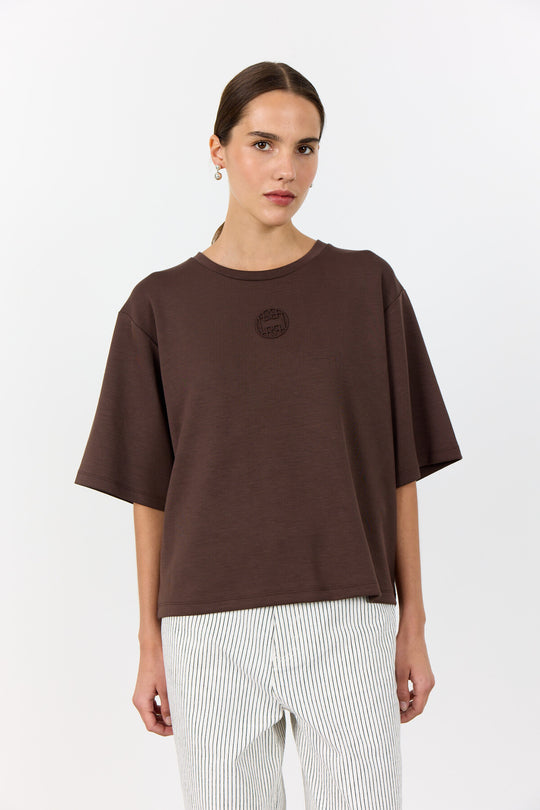 LR-EZRA 11 T-shirt Dark brown