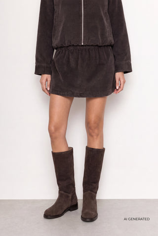 LR-TORI 2 Skirt Dark brown