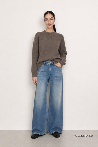 LR-ELOISE 2 Pullover Dark brown