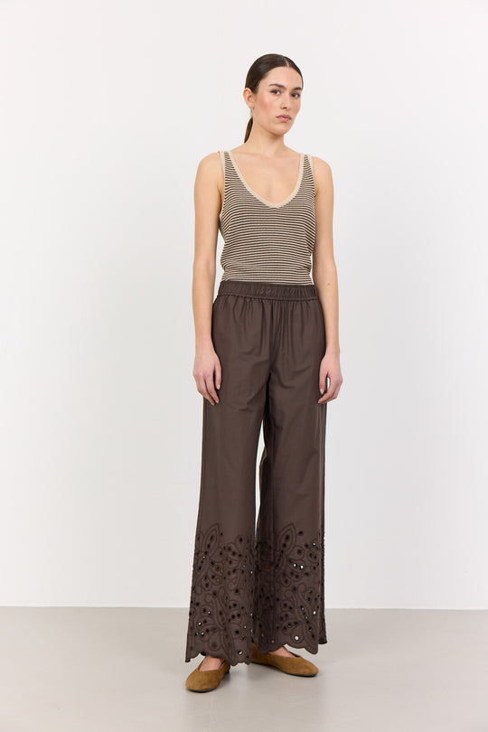 LR-GROLET 6 Pants Dark brown