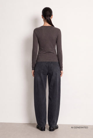 LR-JOSEPHINE 1 T-shirt Dark brown