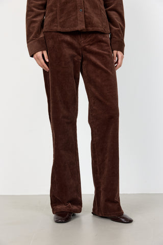 LR-ORLANDO 3 Pants Dark brown