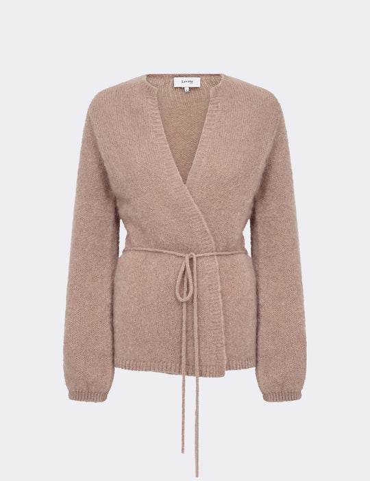 LR-NOREEN 7 Cardigan Light brown