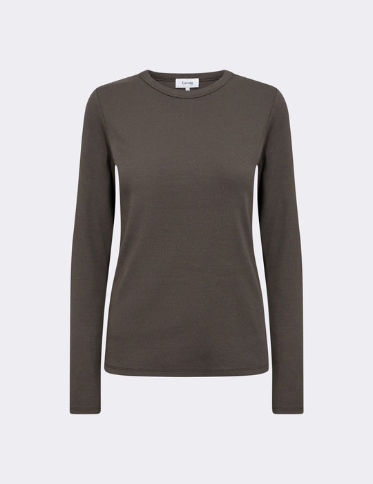 LR-NUMBIA 3 T-shirt Dark brown