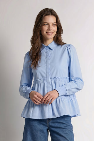 LR-ISLA SOLID 95 Shirt Light blue