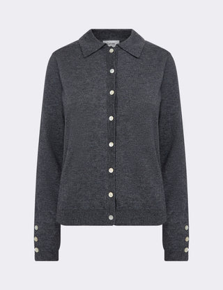 LR-ISMAILA 6 Cardigan Dark grey