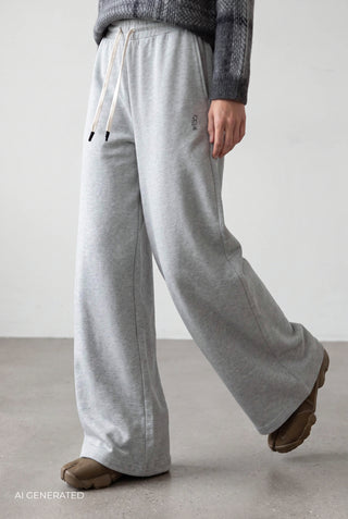 BL-ALESSIA ART 2 Pants Light grey