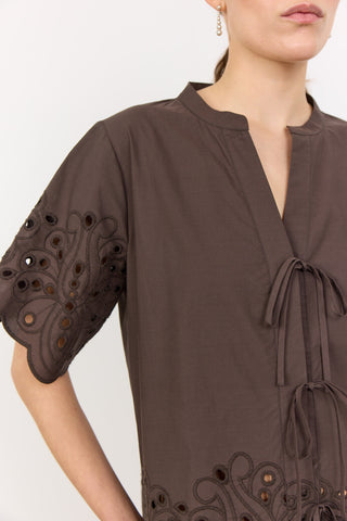 LR-GROLET 8 Shirt Dark brown