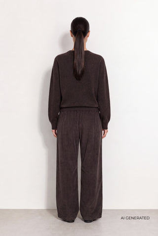 LR-ISMAILA 24 Pullover Dark brown