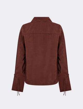 LR-OCTAVIA 1 Blouse Dark brown