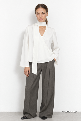 LR-UME 3 Blouse Off white