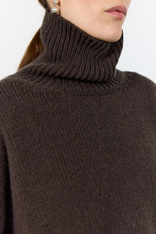 LR-PERLE 3 Pullover Dark brown