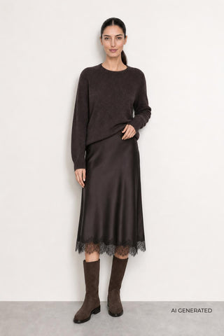 LR-TRISHA 3 Skirt Dark brown