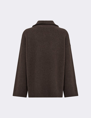 LR-PERLE 10 Pullover Dark brown