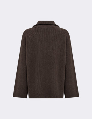 LR-PERLE 10 Pullover Dark brown