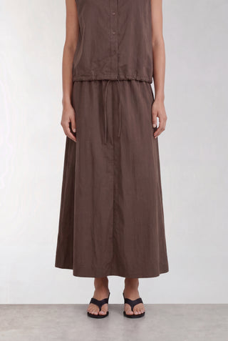 LR-LEA 2 Skirt Brown