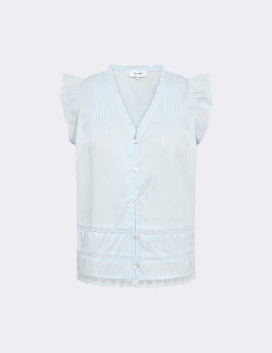 LR-ROSY 2 Blouse Light blue