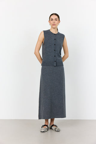 LR-ISMAILA 11 Waistcoat Dark grey