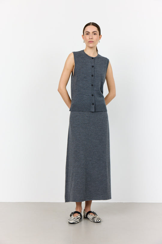 LR-ISMAILA 8 Skirt Dark grey