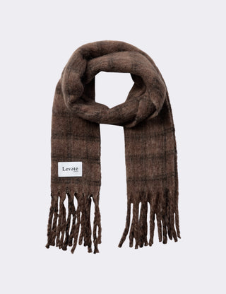 LR-SINUS 2 Scarf Dark brown