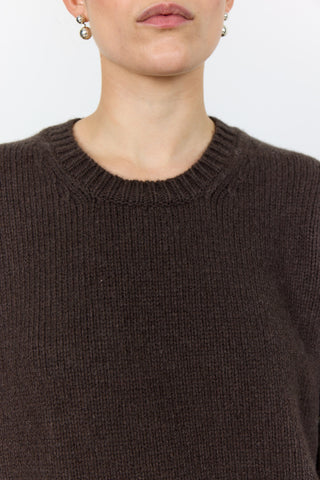 LR-PERLE 1 Pullover Dark brown