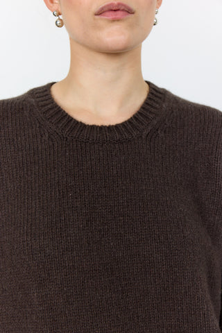 LR-PERLE 1 Pullover Dark brown