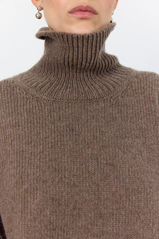LR-PERLE 3 Pullover Light brown