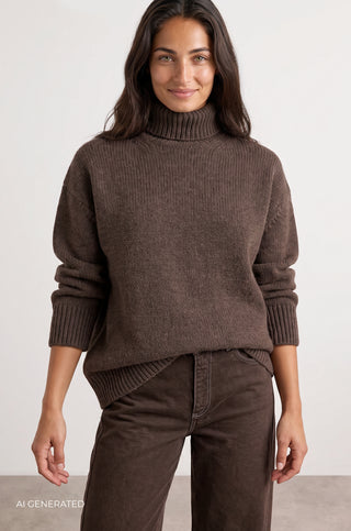 LR-PERLE 3 Pullover Brown