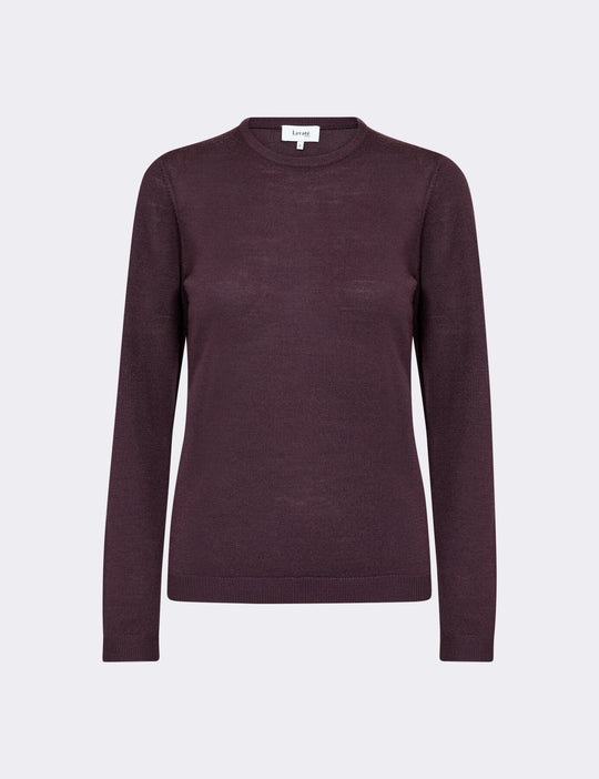 LR-ISMAILA 2 Pullover Bordeaux