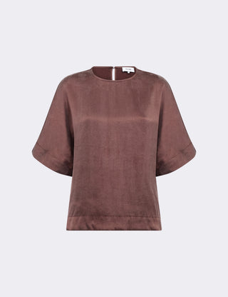 LR-THALIA 2 Blouse Dark brown