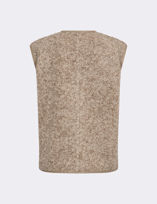 LR-PERNILLE 2 Waistcoat Light sand