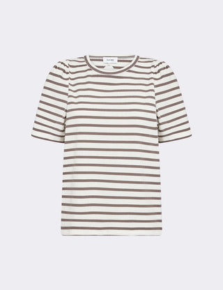 LR-NEDDIE 1 T-shirt Camel