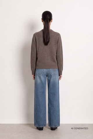LR-ELOISE 2 Pullover Dark brown