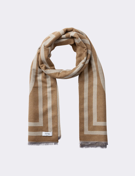 LR-HARTLEY 1 Scarf Light brown