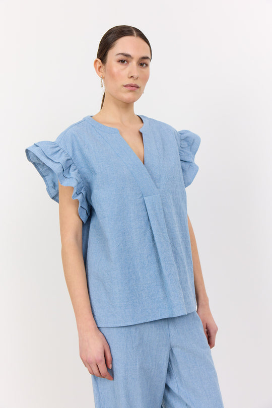 LR-LENNON 2 Top Light blue