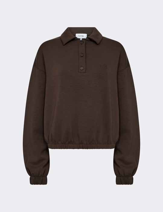 LR-EZRA 9 Sweatshirt Dark brown