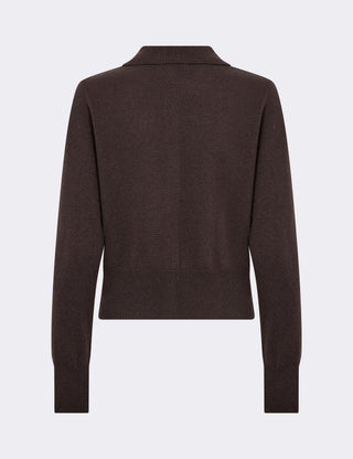 LR-ELOISE 23 Cardigan Dark brown