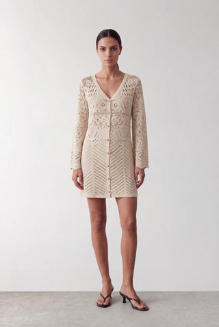 LR-ROSA 1 Dress Light sand