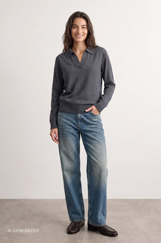 LR-ISMAILA 9 Pullover Dark grey